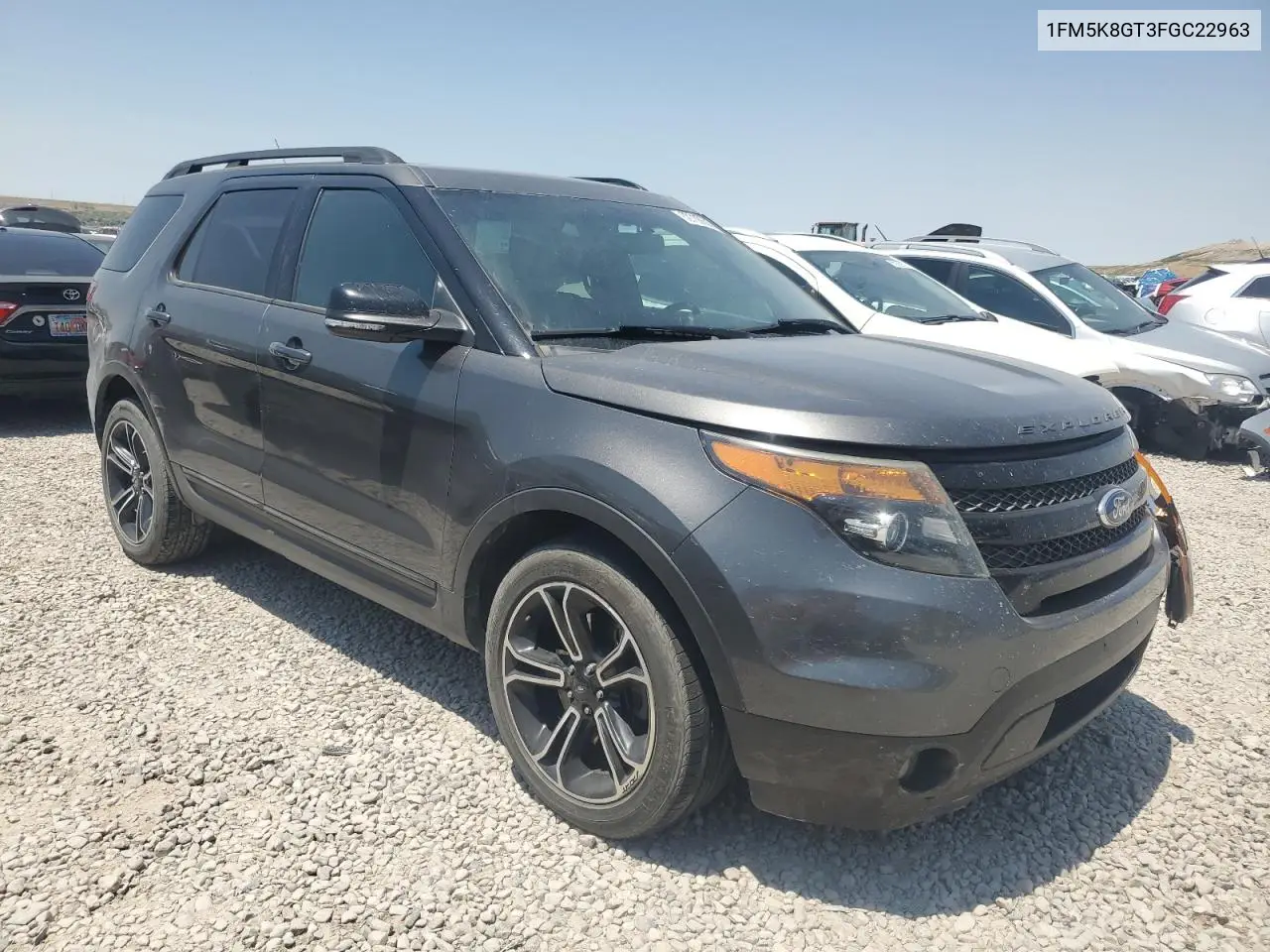 2015 Ford Explorer Sport VIN: 1FM5K8GT3FGC22963 Lot: 62708605