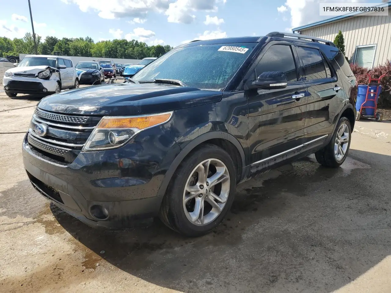 2015 Ford Explorer Limited VIN: 1FM5K8F85FGB97836 Lot: 62880545