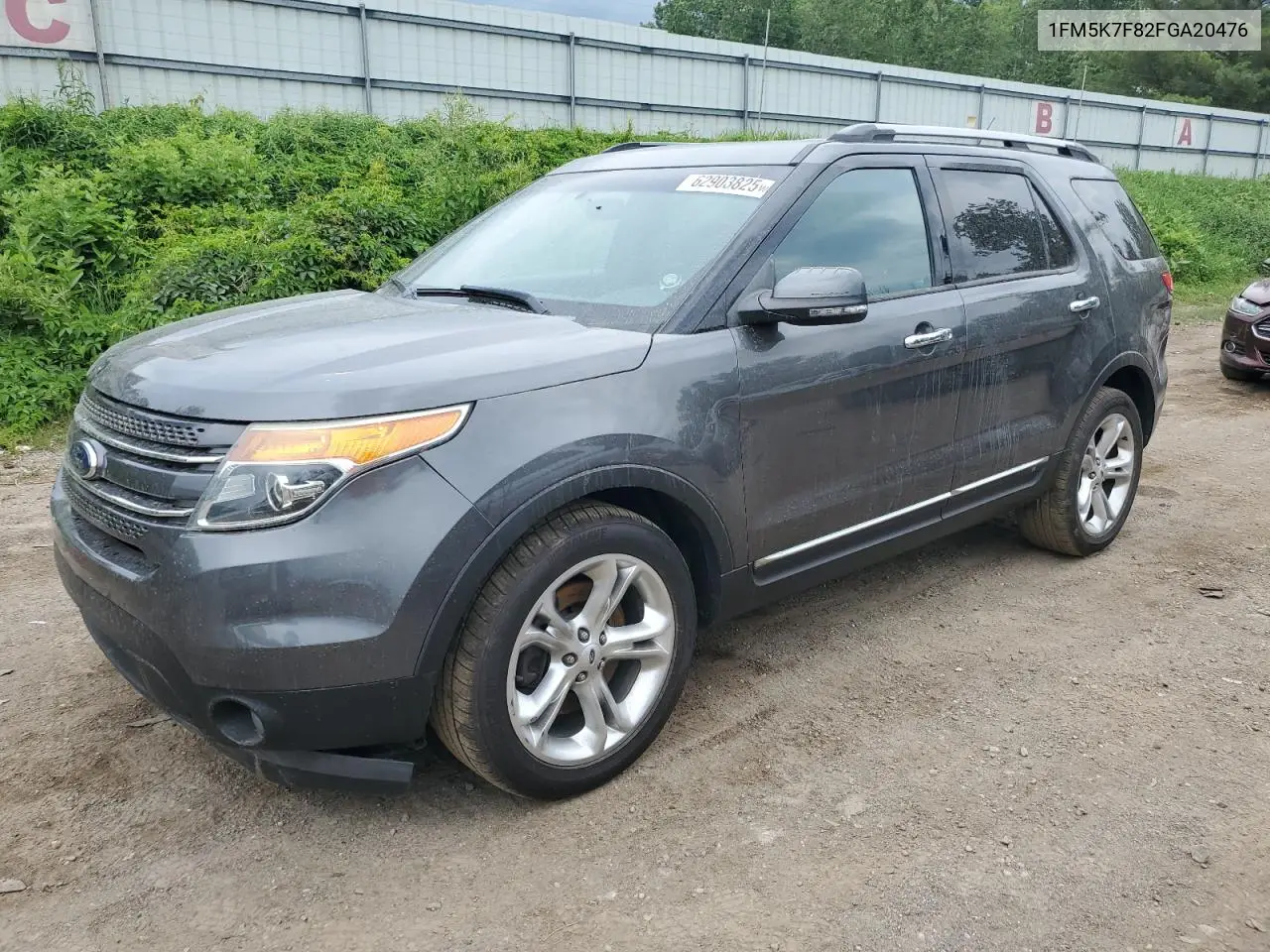 1FM5K7F82FGA20476 2015 Ford Explorer Limited