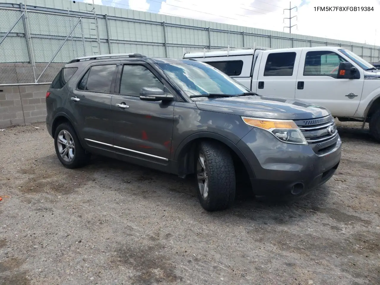 2015 Ford Explorer Limited VIN: 1FM5K7F8XFGB19384 Lot: 63081585