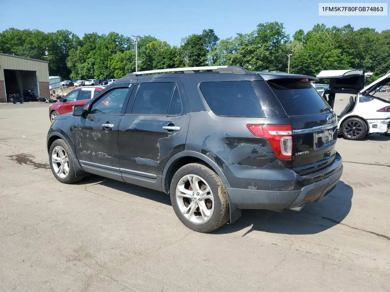 2015 Ford Explorer Limited VIN: 1FM5K7F80FGB74863 Lot: 63083685