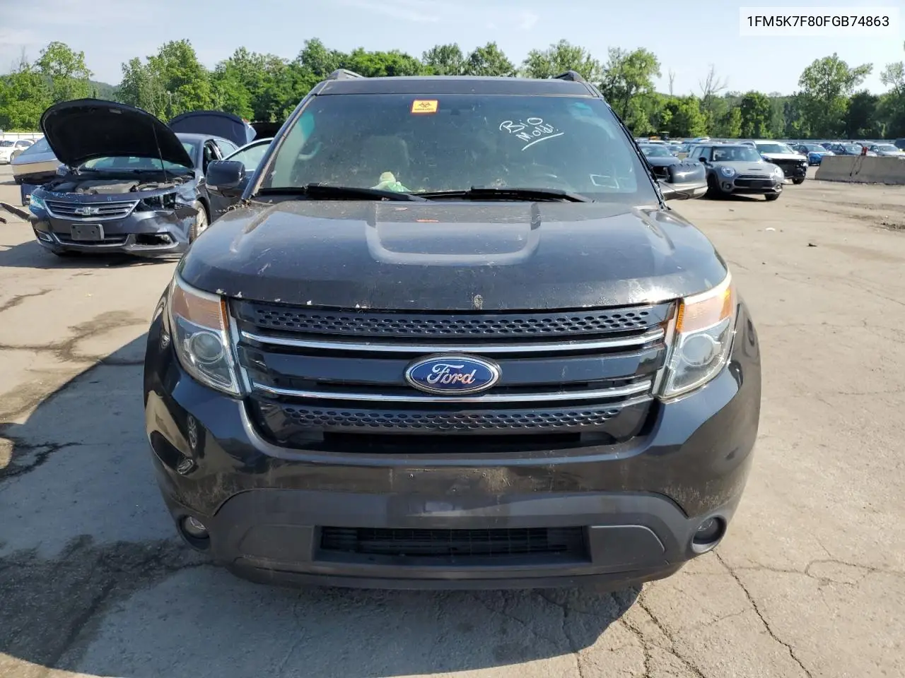 2015 Ford Explorer Limited VIN: 1FM5K7F80FGB74863 Lot: 63083685