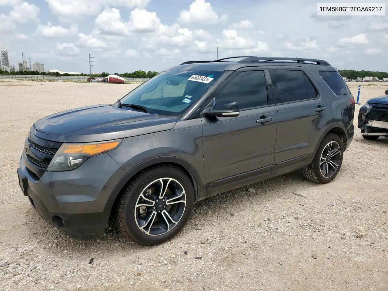 2015 Ford Explorer Sport VIN: 1FM5K8GT2FGA69217 Lot: 63090435
