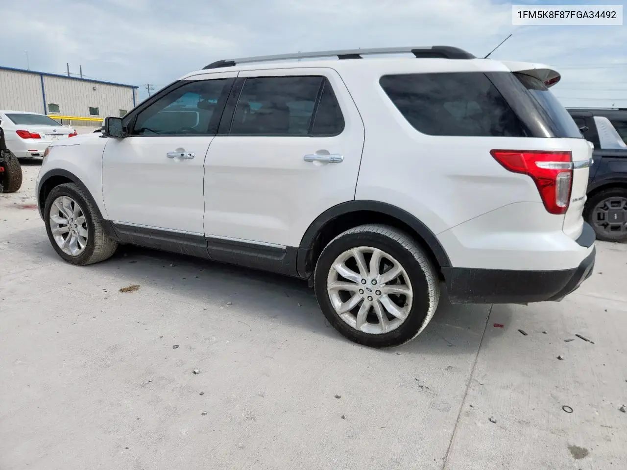 2015 Ford Explorer Limited VIN: 1FM5K8F87FGA34492 Lot: 63110325