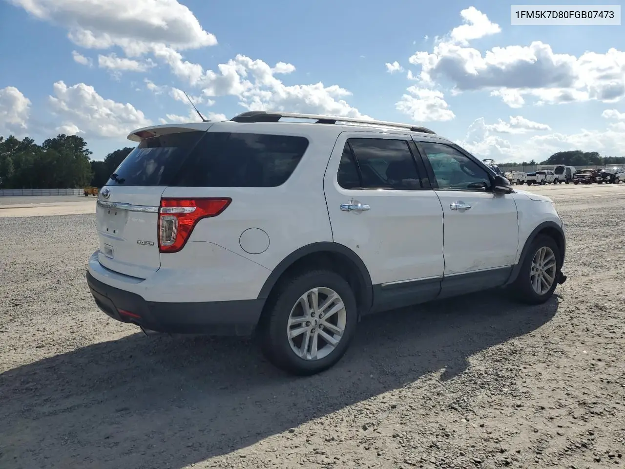 2015 Ford Explorer Xlt VIN: 1FM5K7D80FGB07473 Lot: 63305045