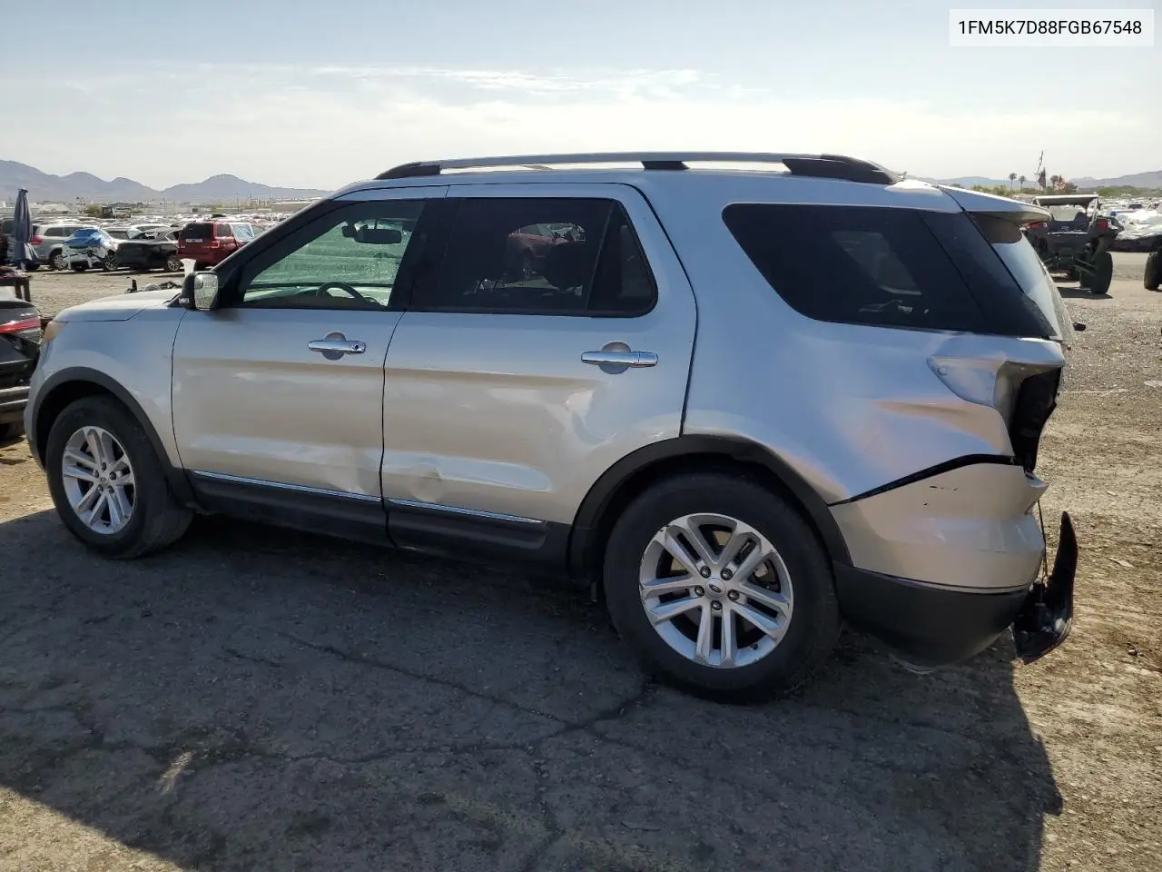 2015 Ford Explorer Xlt VIN: 1FM5K7D88FGB67548 Lot: 63633175