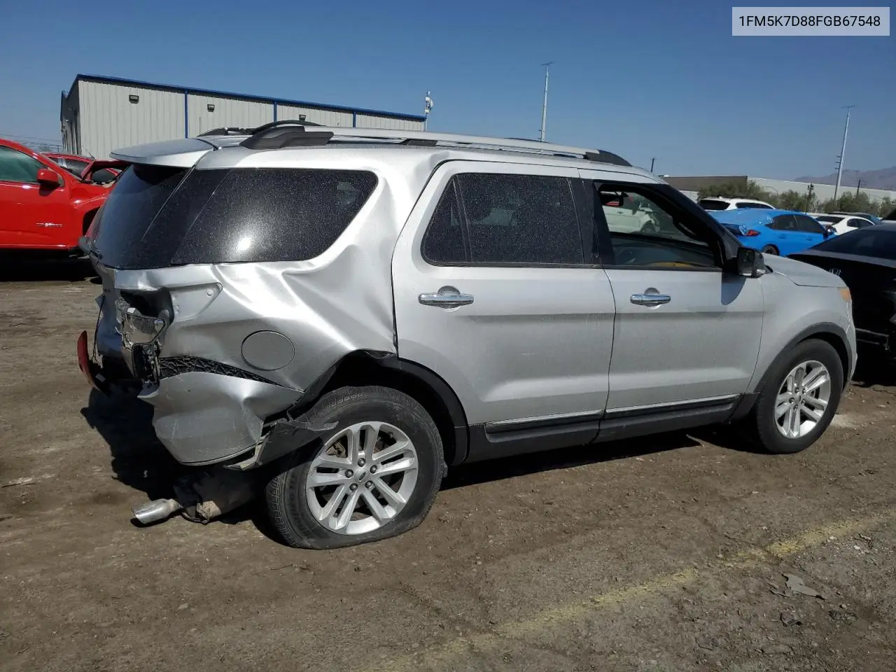 2015 Ford Explorer Xlt VIN: 1FM5K7D88FGB67548 Lot: 63633175