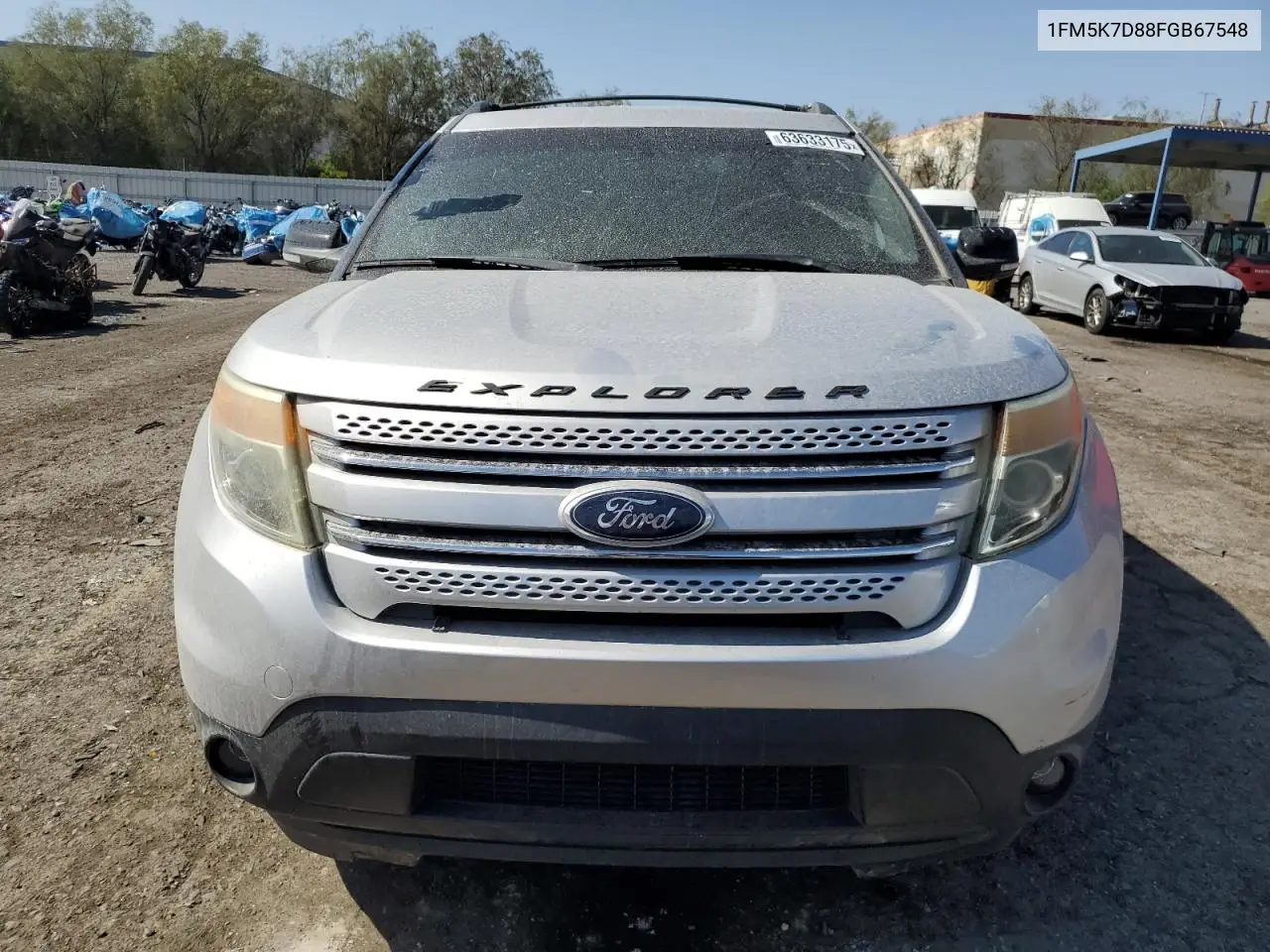 2015 Ford Explorer Xlt VIN: 1FM5K7D88FGB67548 Lot: 63633175