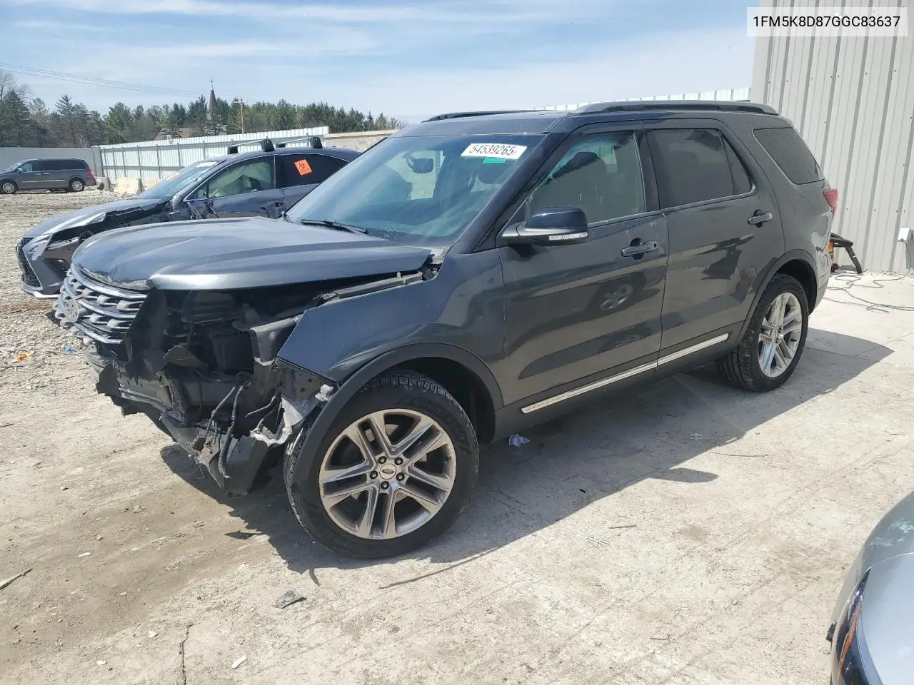 1fm5k8d87ggc83637 1FM5K8D87GGC83637 2016 Ford Explorer Xlt