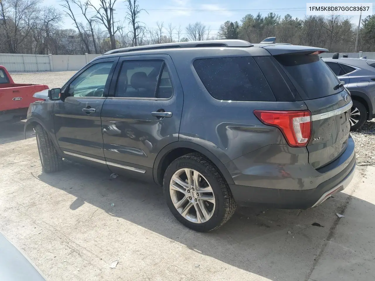 1fm5k8d87ggc83637 1FM5K8D87GGC83637 2016 Ford Explorer Xlt