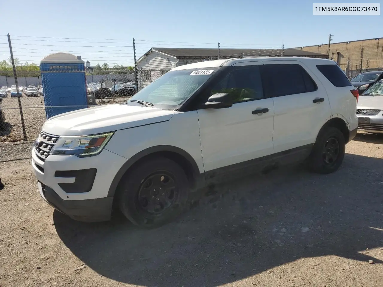 2016 Ford Explorer Police Interceptor VIN: 1FM5K8AR6GGC73470 Lot: 54881135