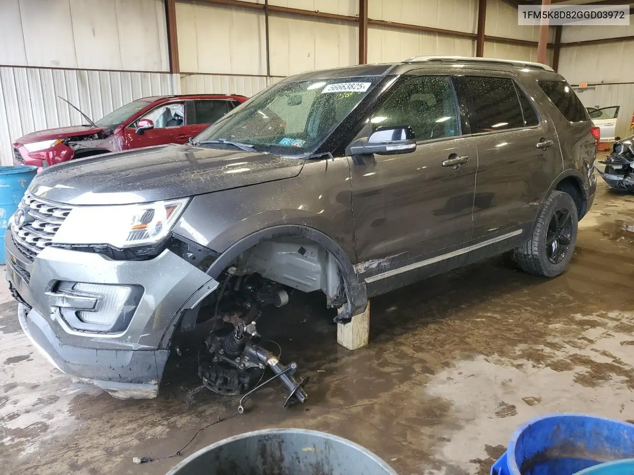2016 Ford Explorer Xlt VIN: 1FM5K8D82GGD03972 Lot: 56663825