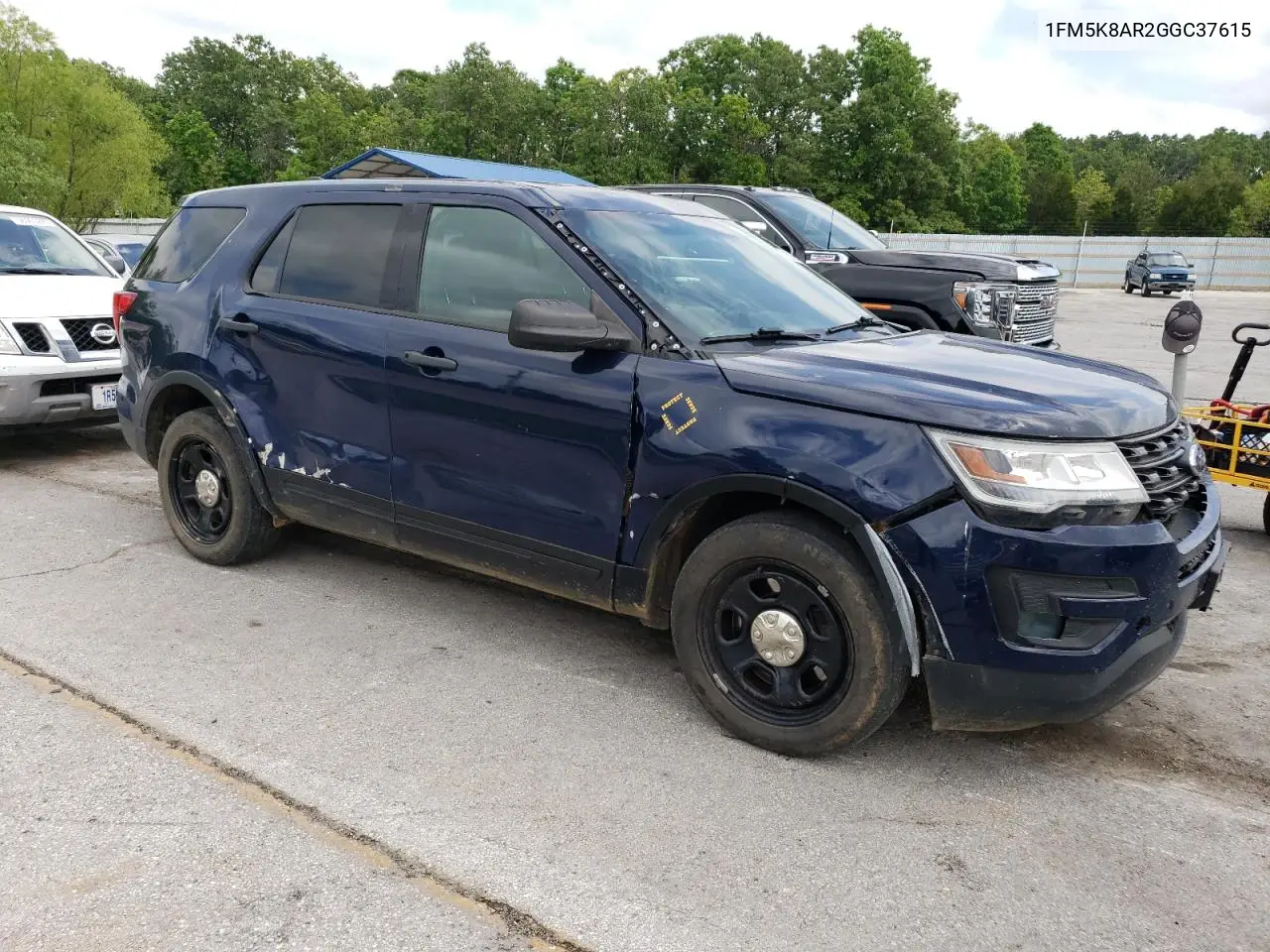 2016 Ford Explorer Police Interceptor VIN: 1FM5K8AR2GGC37615 Lot: 57084935