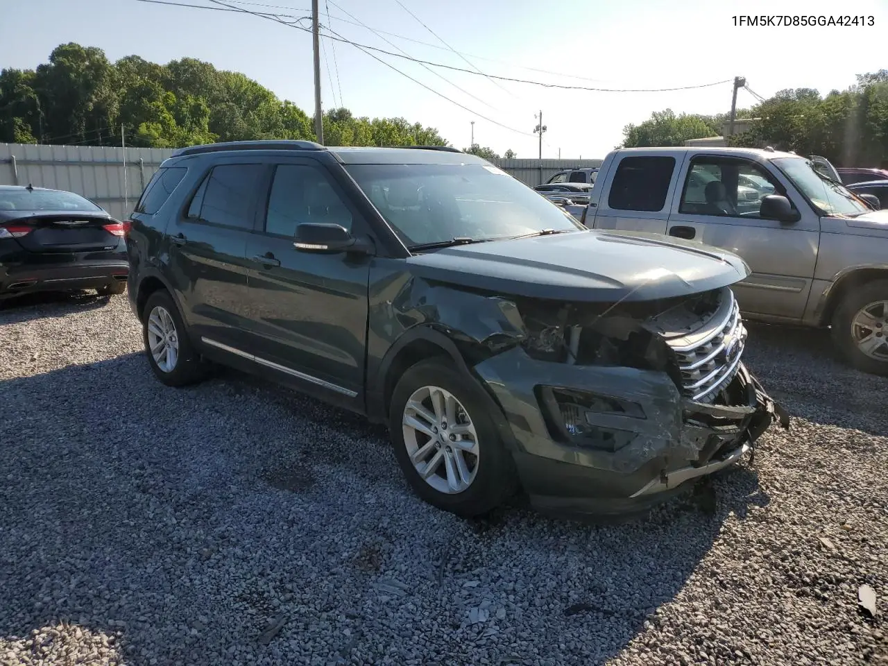 2016 Ford Explorer Xlt VIN: 1FM5K7D85GGA42413 Lot: 60928765