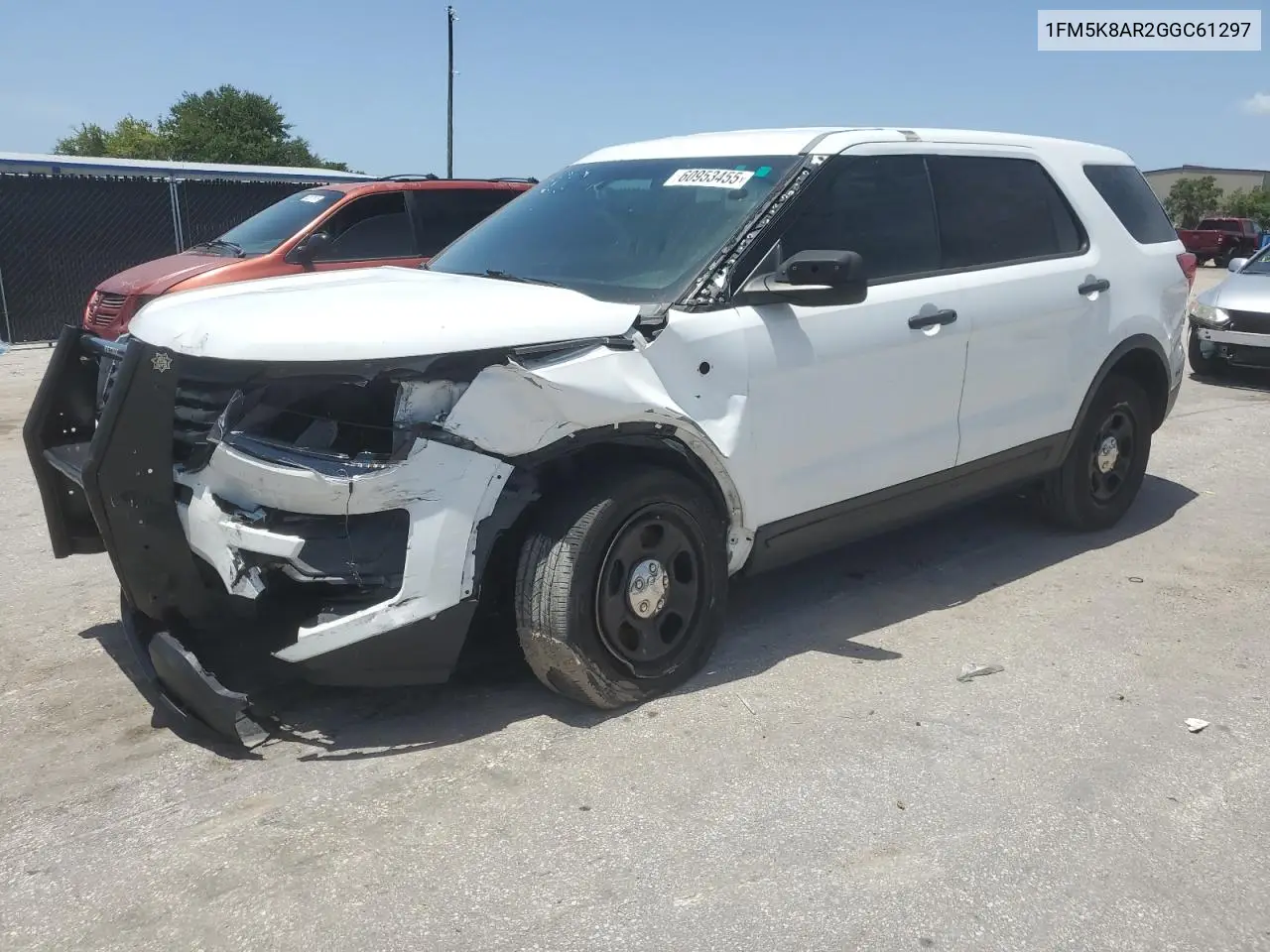 2016 Ford Explorer Police Interceptor VIN: 1FM5K8AR2GGC61297 Lot: 60953455
