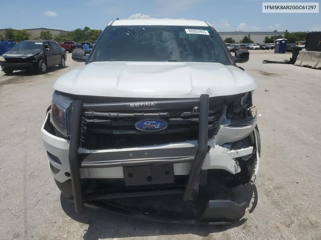 2016 Ford Explorer Police Interceptor VIN: 1FM5K8AR2GGC61297 Lot: 60953455