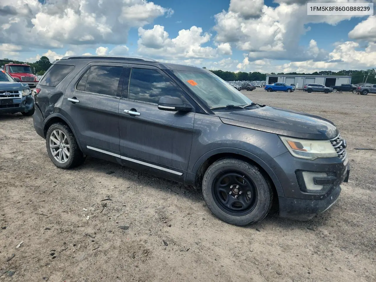 2016 Ford Explorer Limited VIN: 1FM5K8F86GGB88239 Lot: 61654335