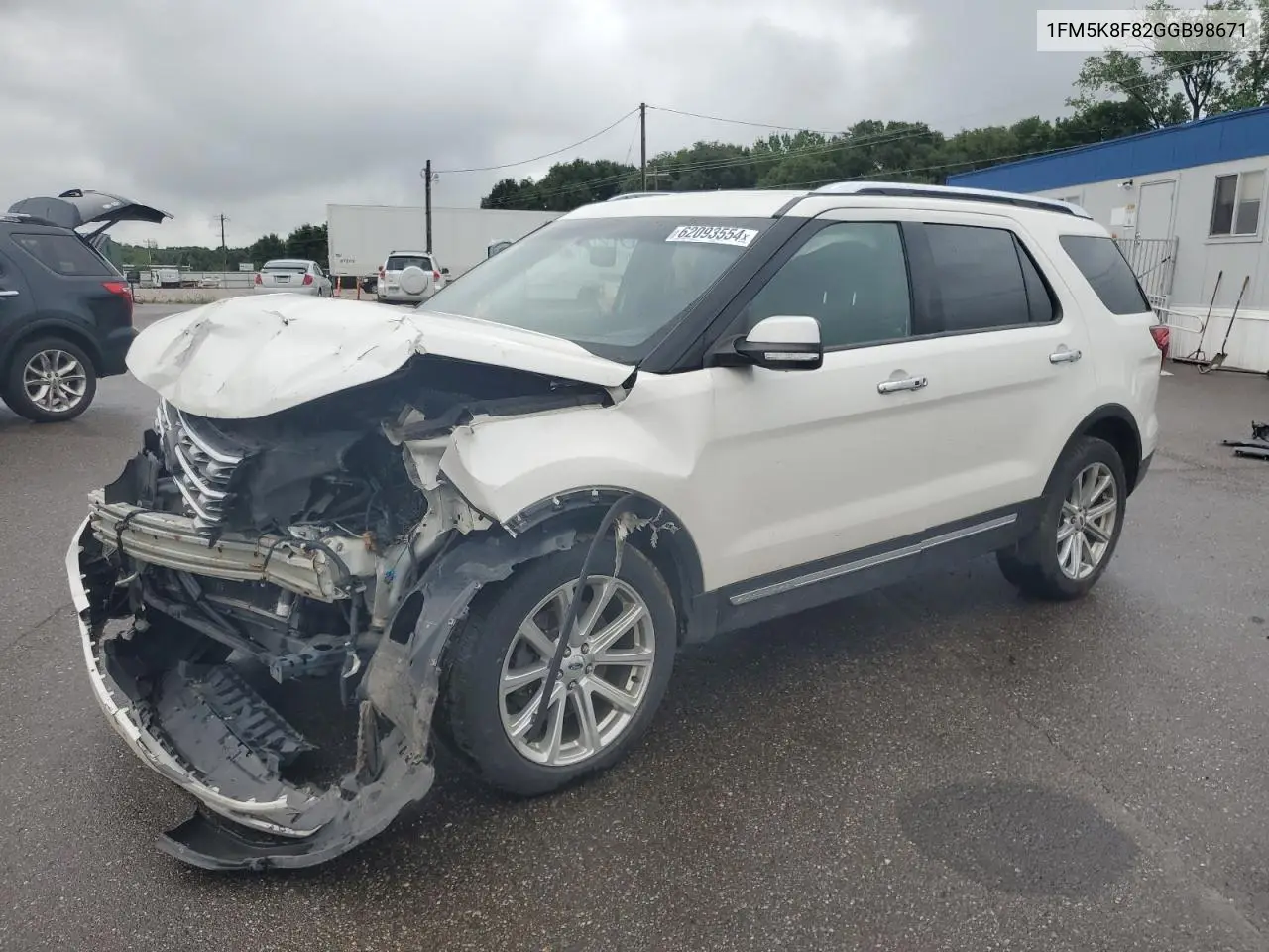 2016 Ford Explorer Limited VIN: 1FM5K8F82GGB98671 Lot: 62093554