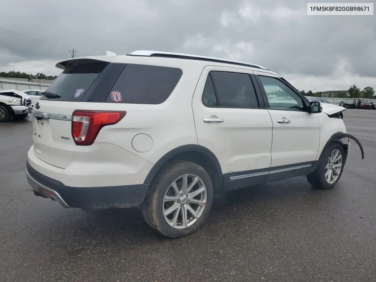 2016 Ford Explorer Limited VIN: 1FM5K8F82GGB98671 Lot: 62093554