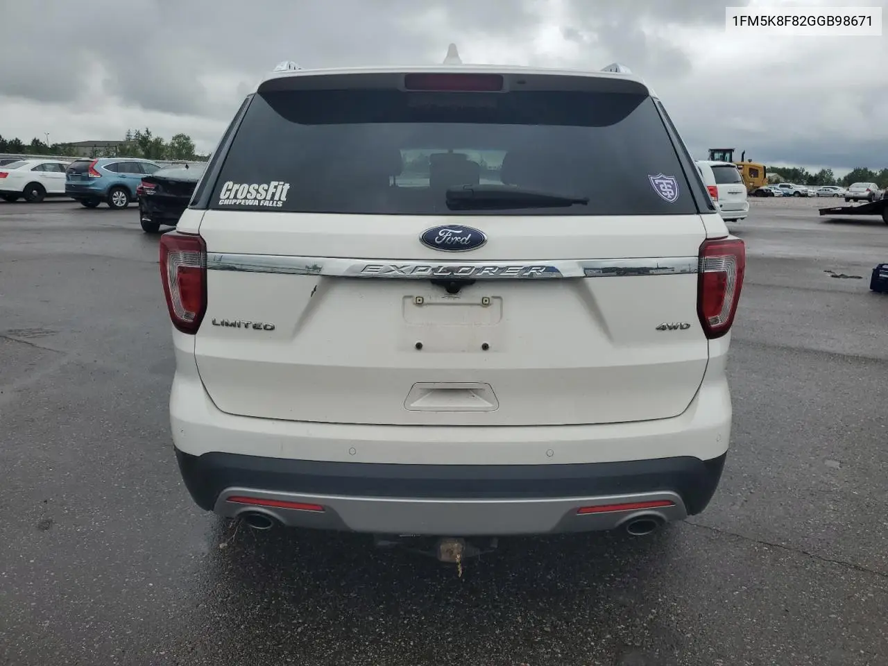 2016 Ford Explorer Limited VIN: 1FM5K8F82GGB98671 Lot: 62093554