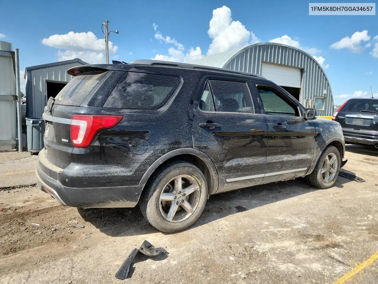 2016 Ford Explorer Xlt VIN: 1FM5K8DH7GGA34657 Lot: 62164805