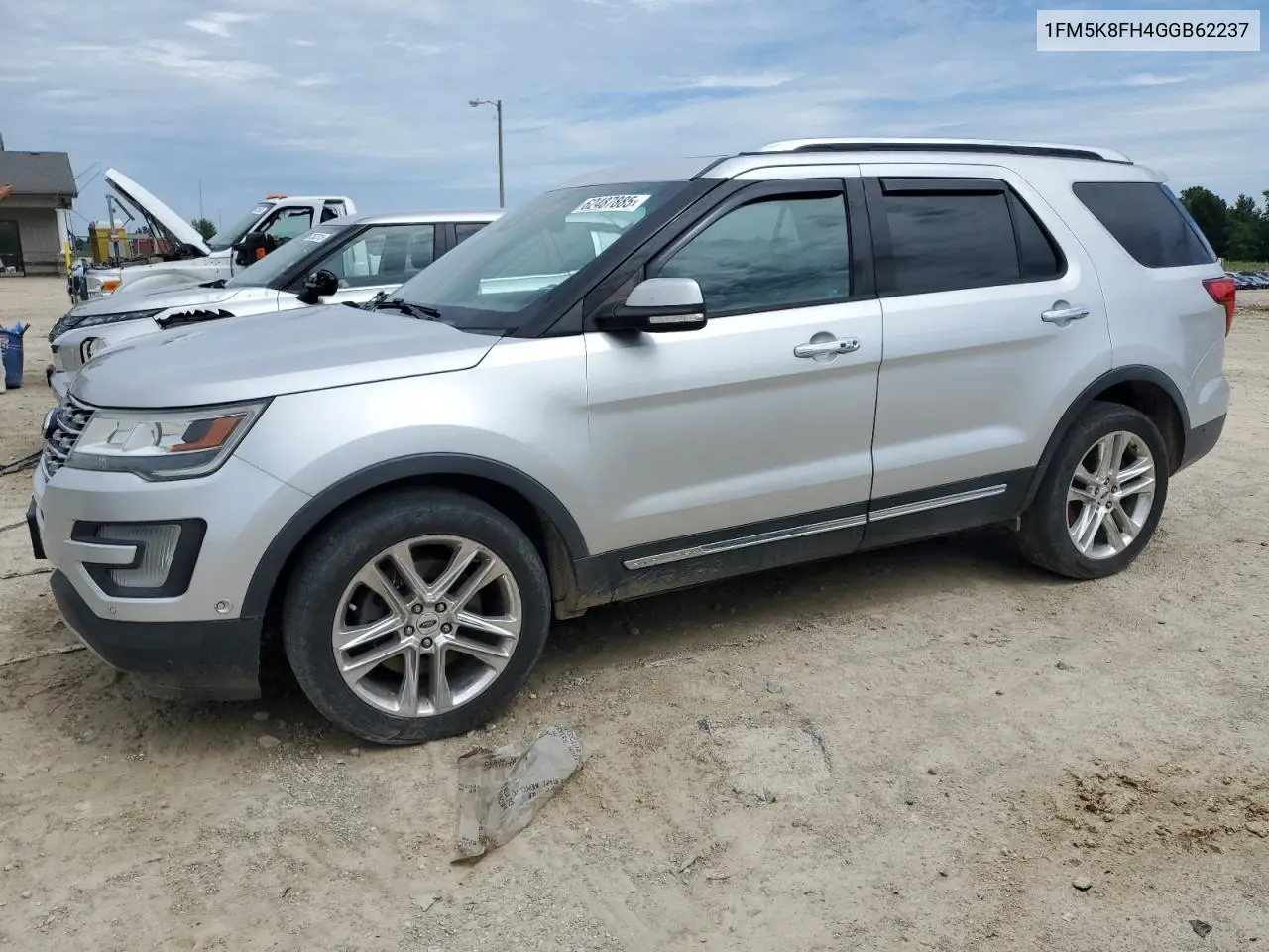 2016 Ford Explorer Limited VIN: 1FM5K8FH4GGB62237 Lot: 62487885