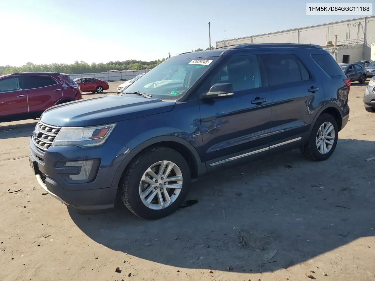 2016 Ford Explorer Xlt VIN: 1FM5K7D84GGC11188 Lot: 62639245