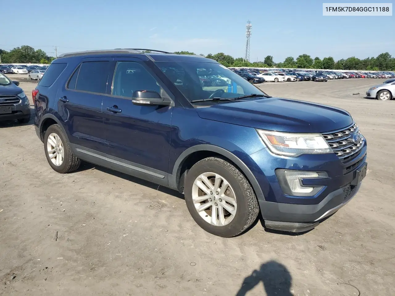 2016 Ford Explorer Xlt VIN: 1FM5K7D84GGC11188 Lot: 62639245