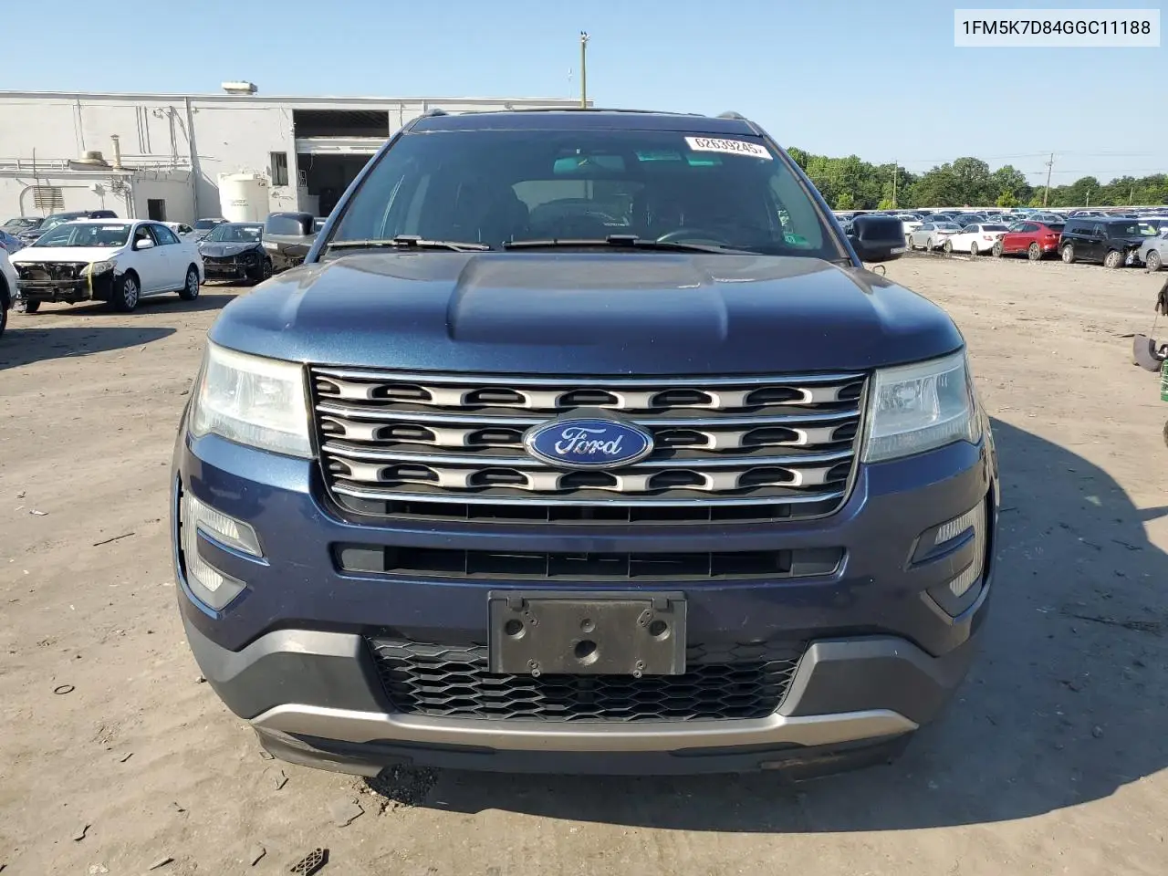 2016 Ford Explorer Xlt VIN: 1FM5K7D84GGC11188 Lot: 62639245