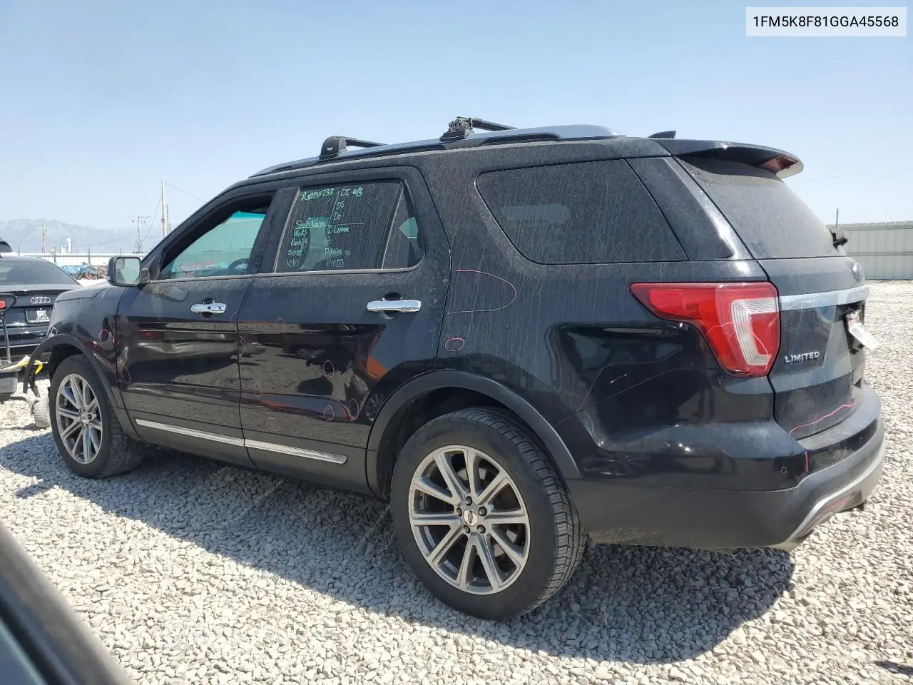 2016 Ford Explorer Limited VIN: 1FM5K8F81GGA45568 Lot: 62664865