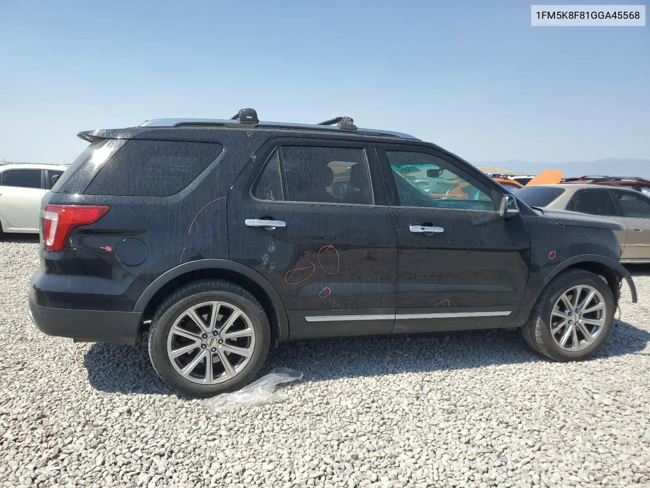 2016 Ford Explorer Limited VIN: 1FM5K8F81GGA45568 Lot: 62664865