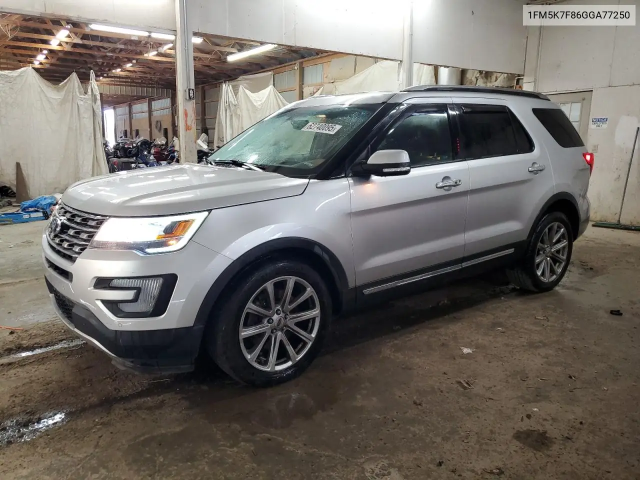 2016 Ford Explorer Limited VIN: 1FM5K7F86GGA77250 Lot: 62740095