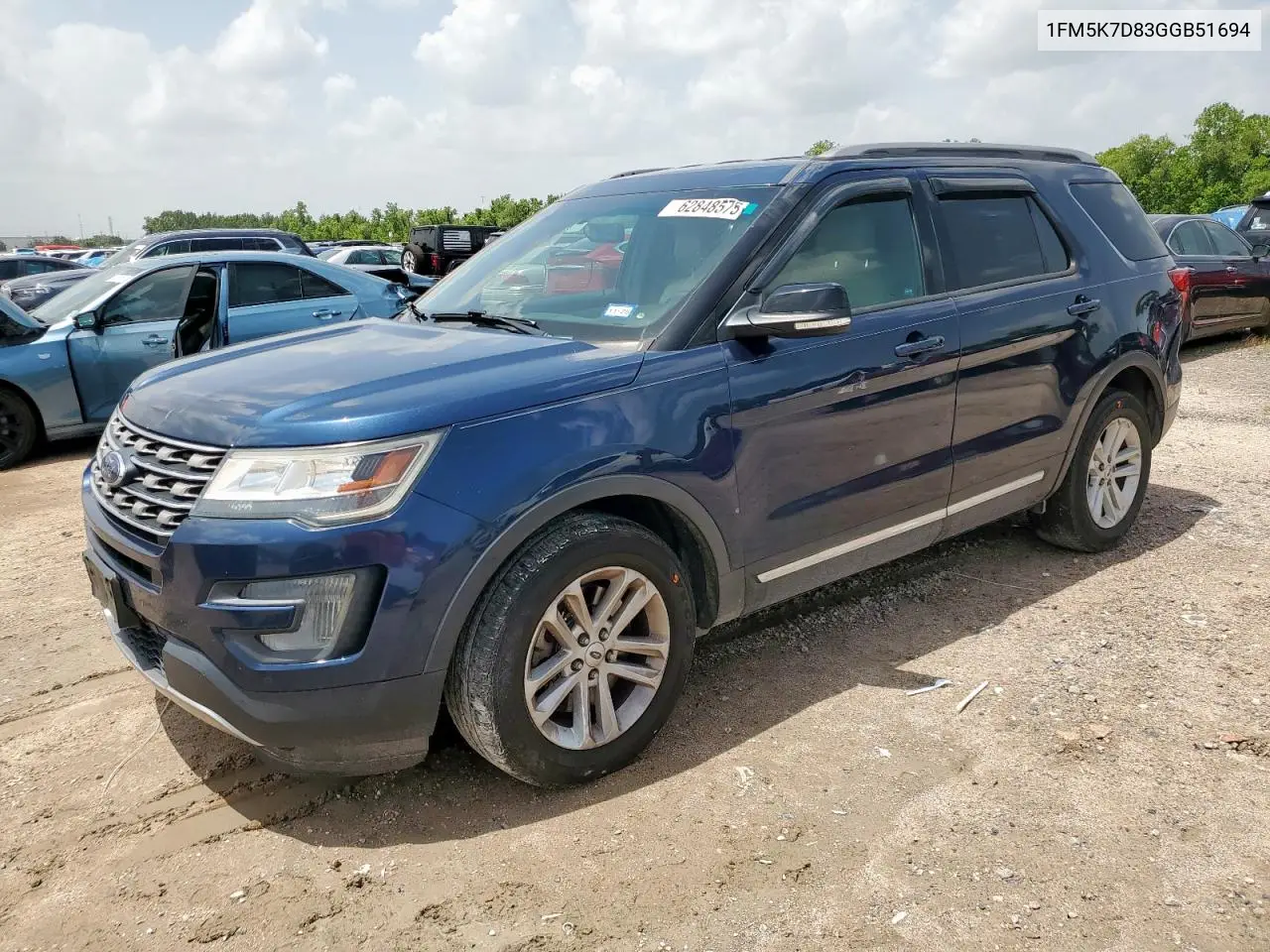1fm5k7d83ggb51694 1FM5K7D83GGB51694 2016 Ford Explorer Xlt