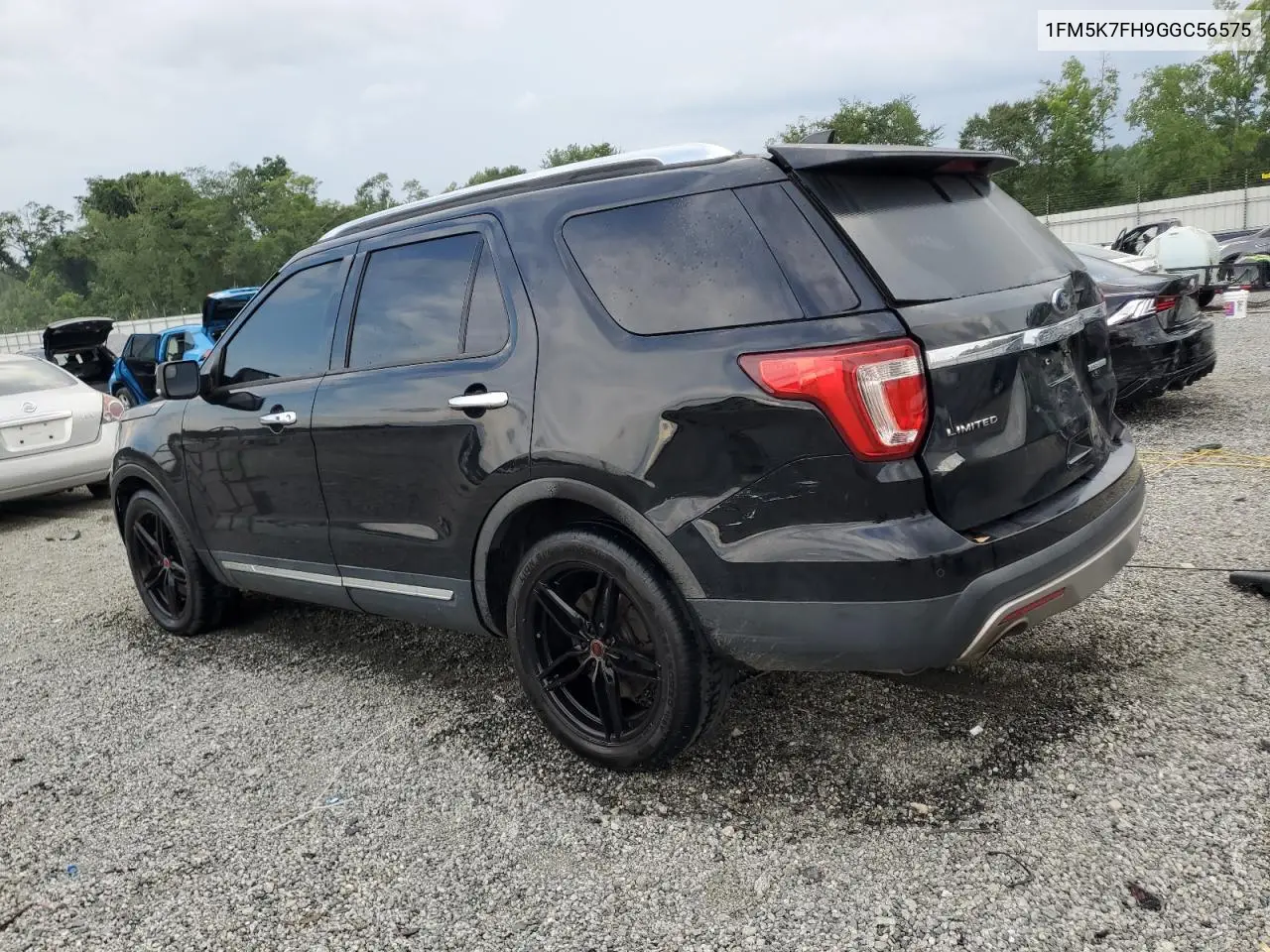2016 Ford Explorer Limited VIN: 1FM5K7FH9GGC56575 Lot: 62933065
