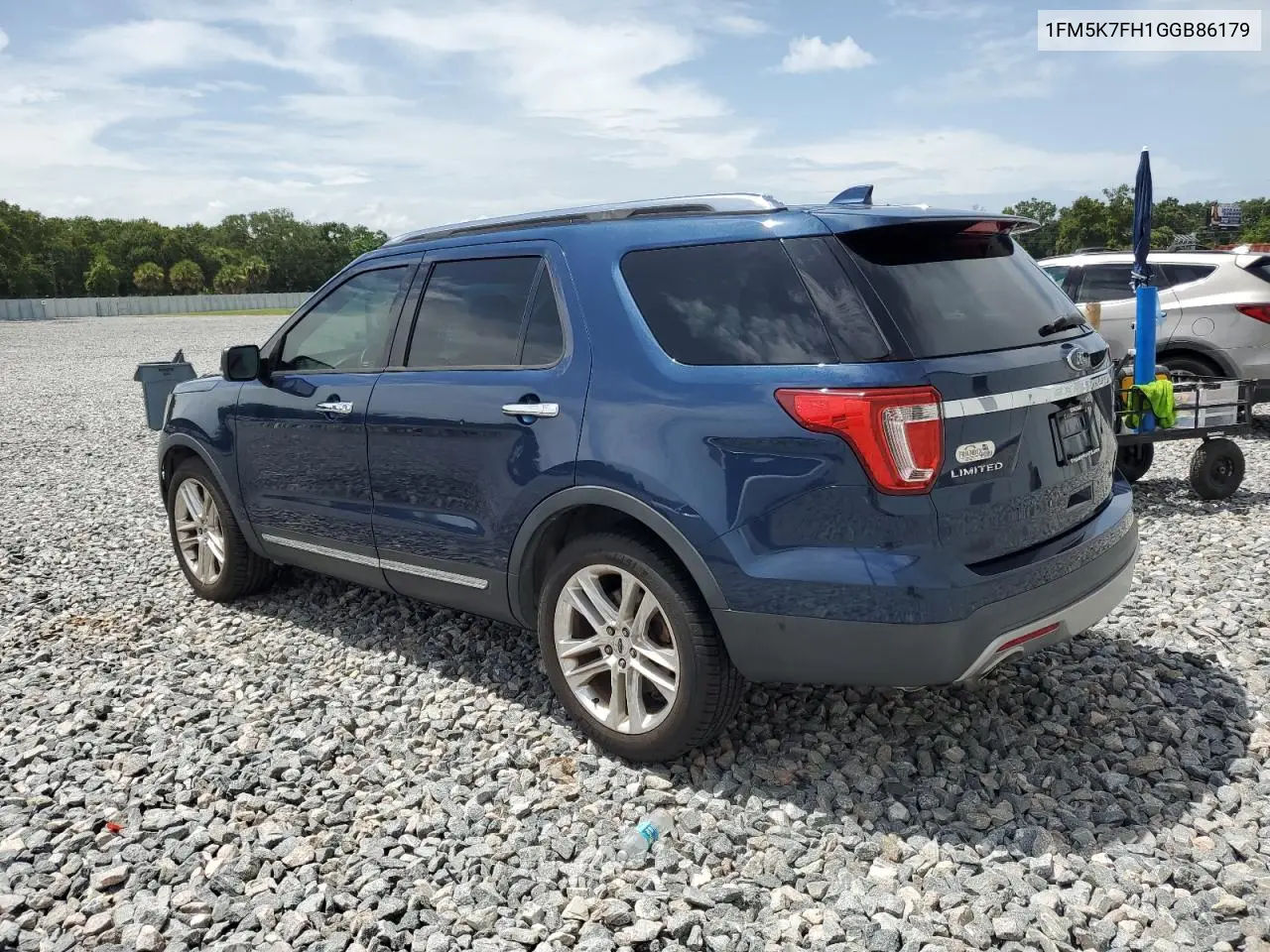 2016 Ford Explorer Limited VIN: 1FM5K7FH1GGB86179 Lot: 63028385