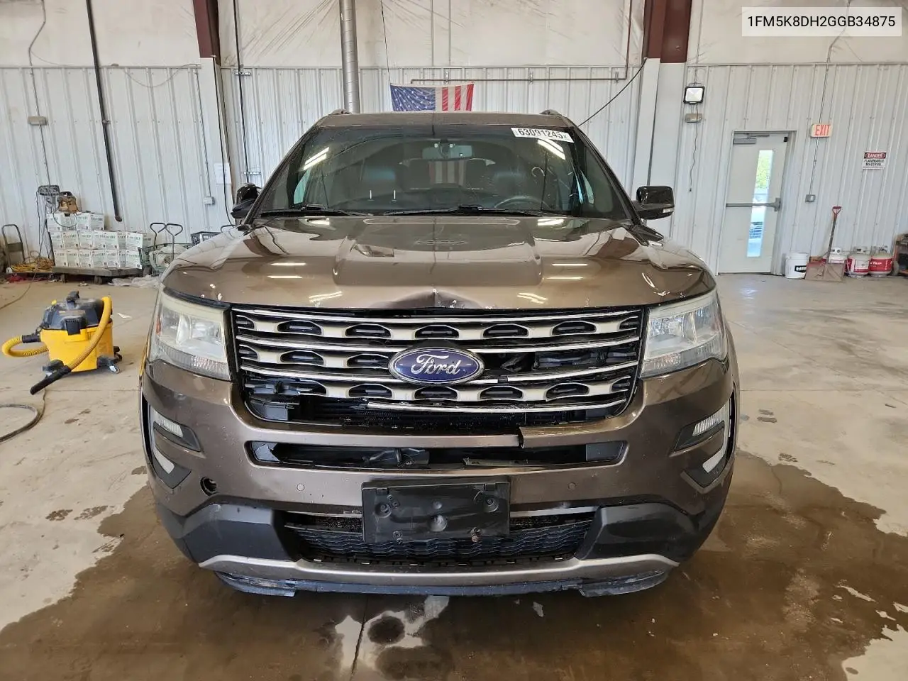 2016 Ford Explorer Xlt VIN: 1FM5K8DH2GGB34875 Lot: 63091245