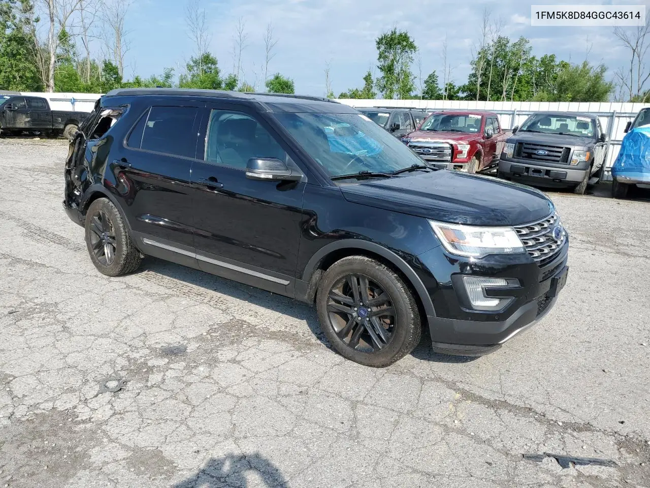 2016 Ford Explorer Xlt VIN: 1FM5K8D84GGC43614 Lot: 63374655