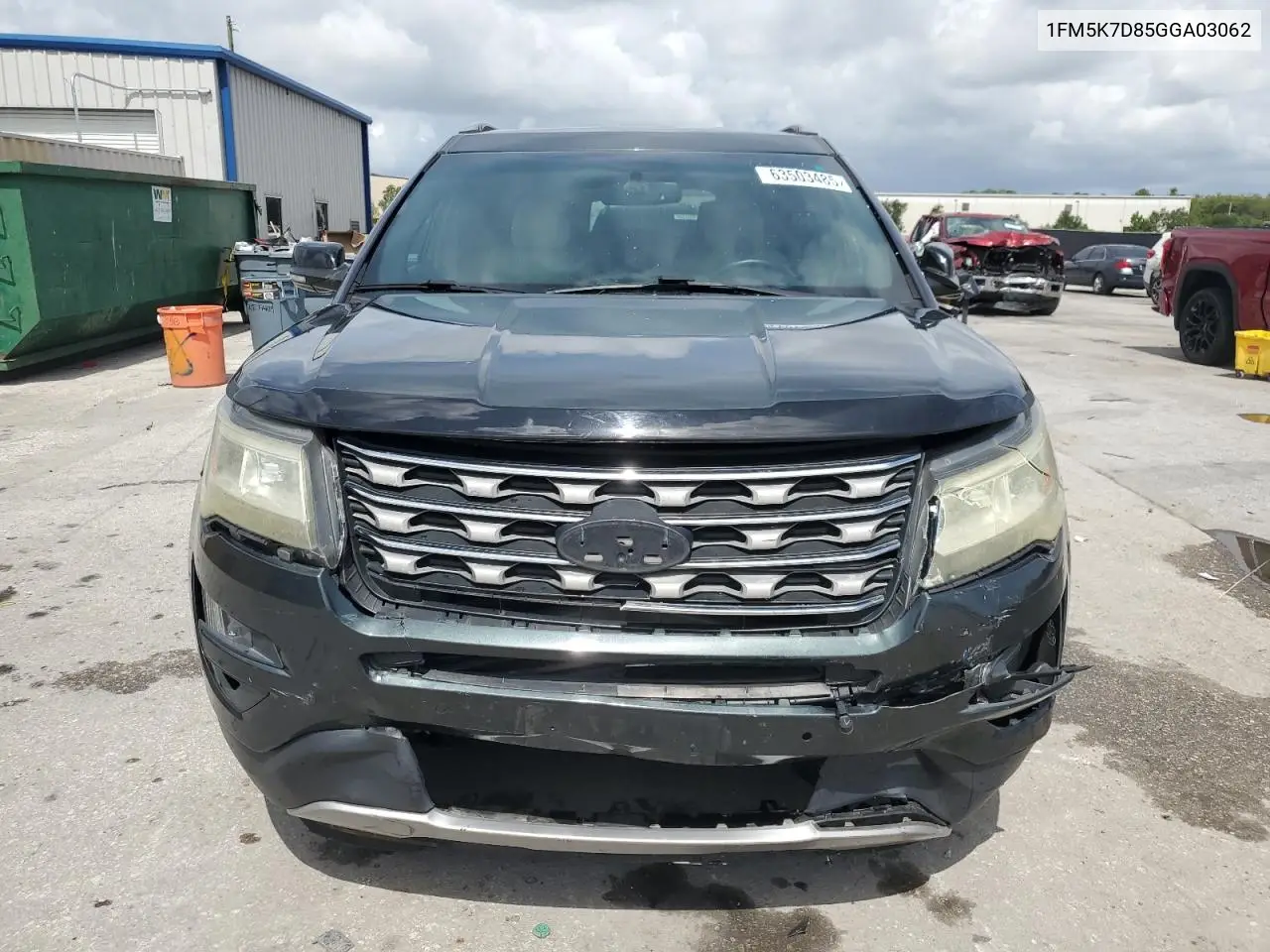 2016 Ford Explorer Xlt VIN: 1FM5K7D85GGA03062 Lot: 63503485