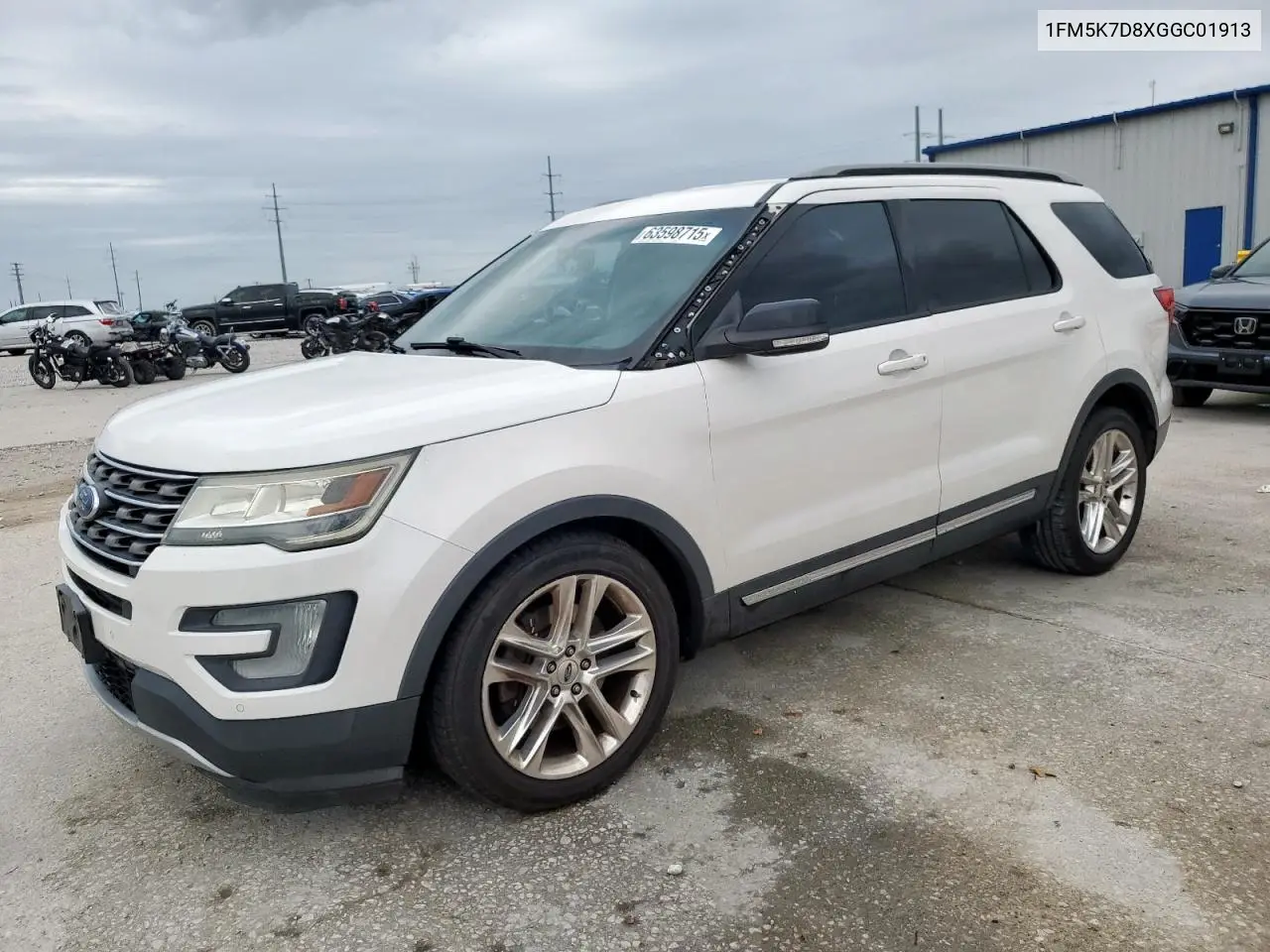 2016 Ford Explorer Xlt VIN: 1FM5K7D8XGGC01913 Lot: 63598715