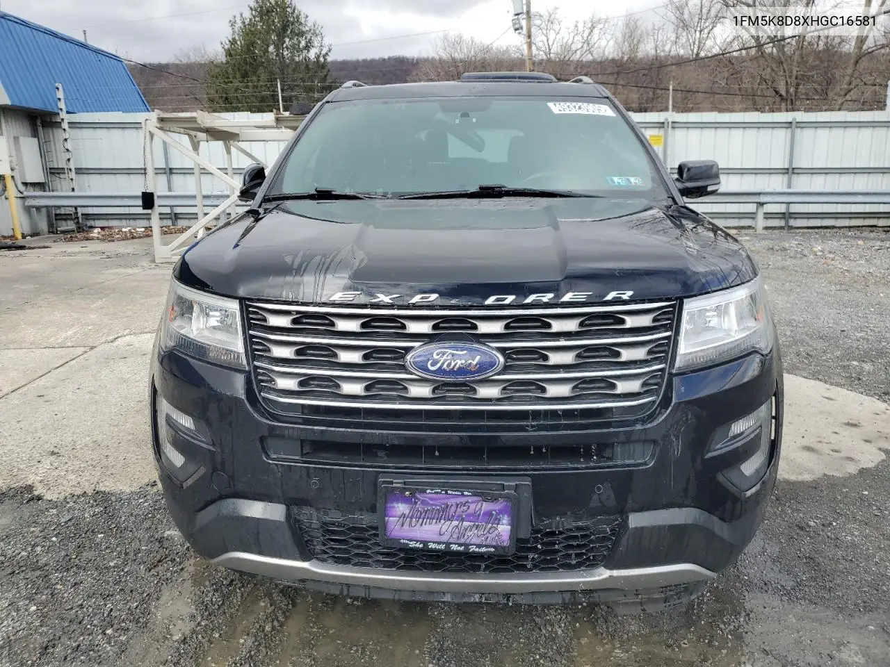 2017 Ford Explorer Xlt VIN: 1FM5K8D8XHGC16581 Lot: 49323905
