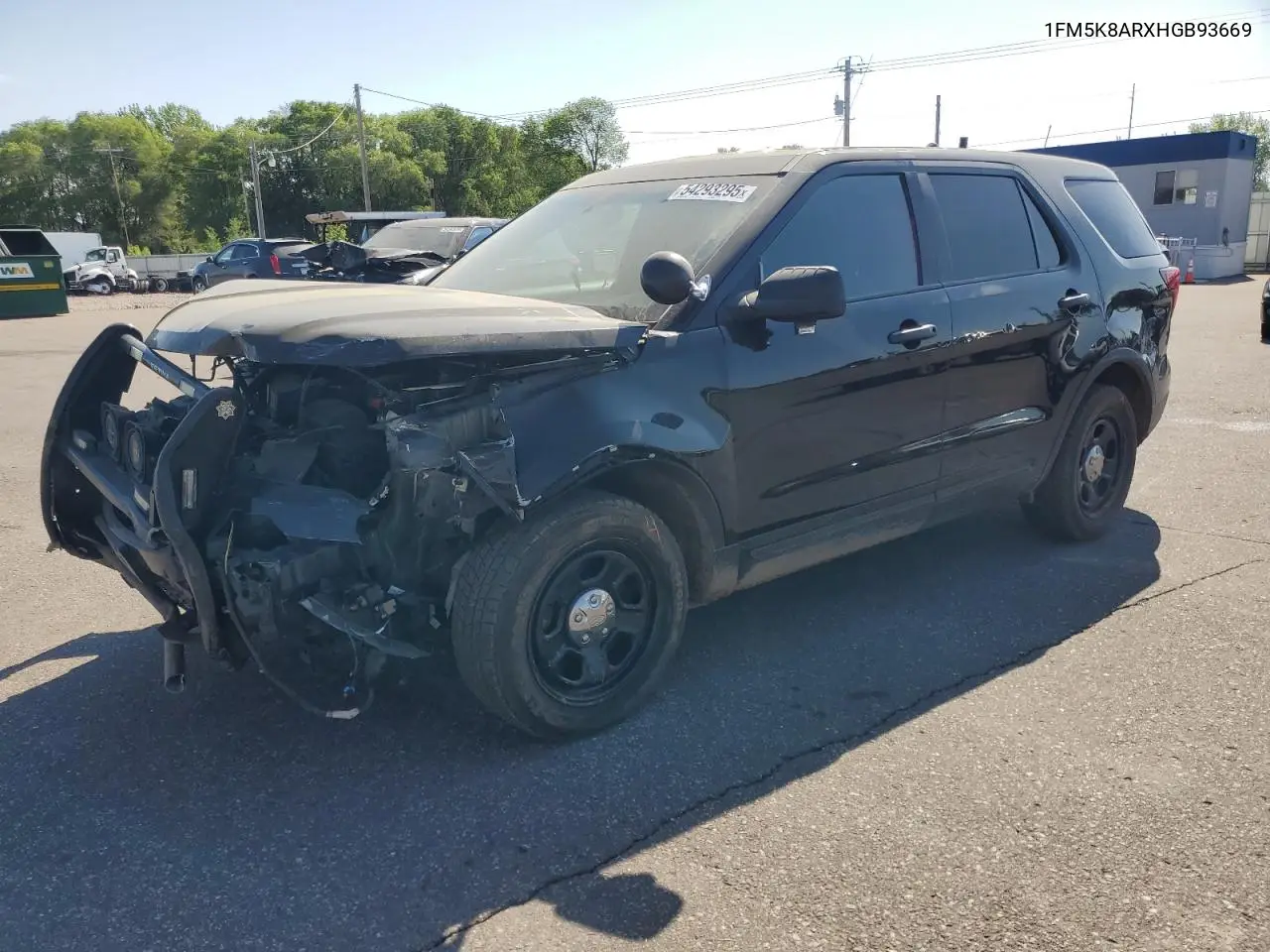 2017 Ford Explorer Police Interceptor VIN: 1FM5K8ARXHGB93669 Lot: 54293295