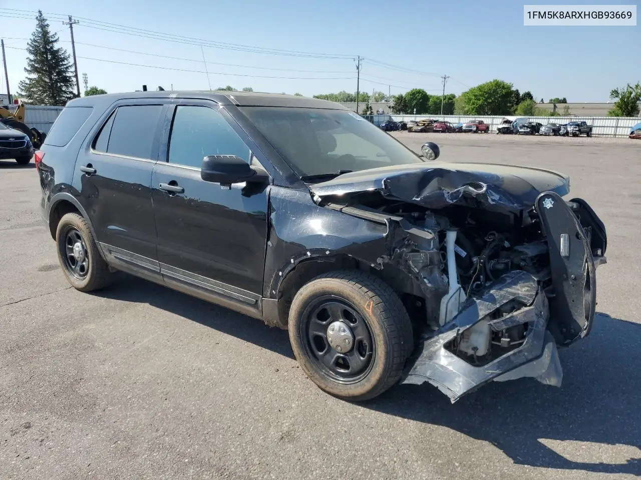2017 Ford Explorer Police Interceptor VIN: 1FM5K8ARXHGB93669 Lot: 54293295
