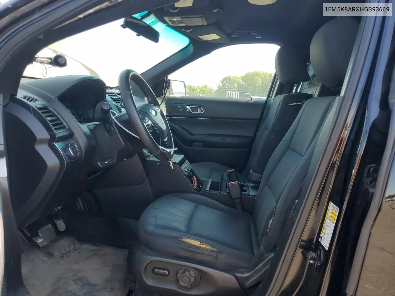 2017 Ford Explorer Police Interceptor VIN: 1FM5K8ARXHGB93669 Lot: 54293295