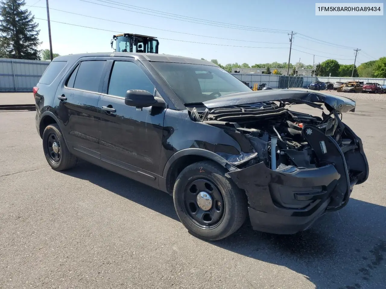 2017 Ford Explorer Police Interceptor VIN: 1FM5K8AR0HGA89434 Lot: 54293765