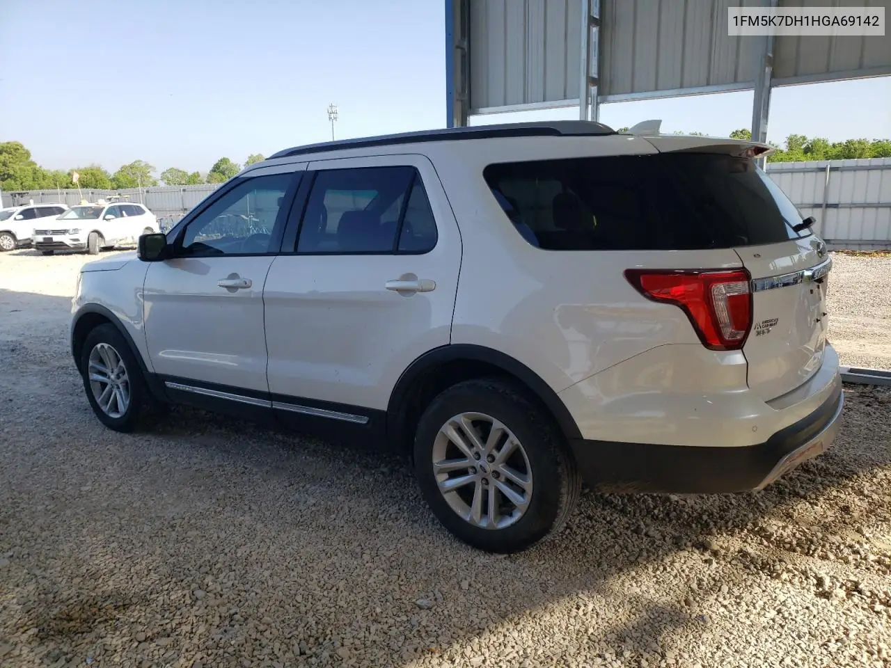 2017 Ford Explorer Xlt VIN: 1FM5K7DH1HGA69142 Lot: 56298775