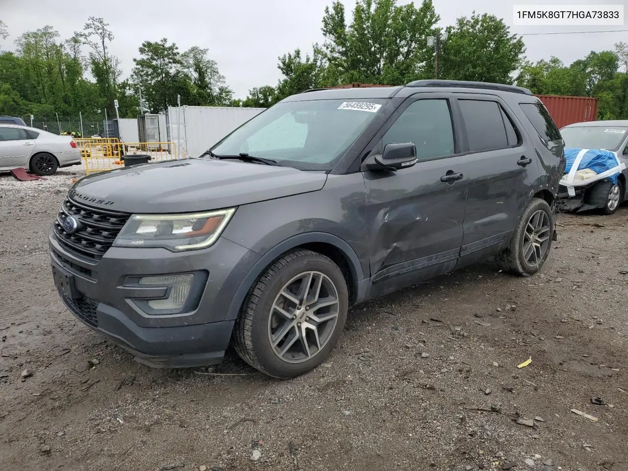 2017 Ford Explorer Sport VIN: 1FM5K8GT7HGA73833 Lot: 56459295