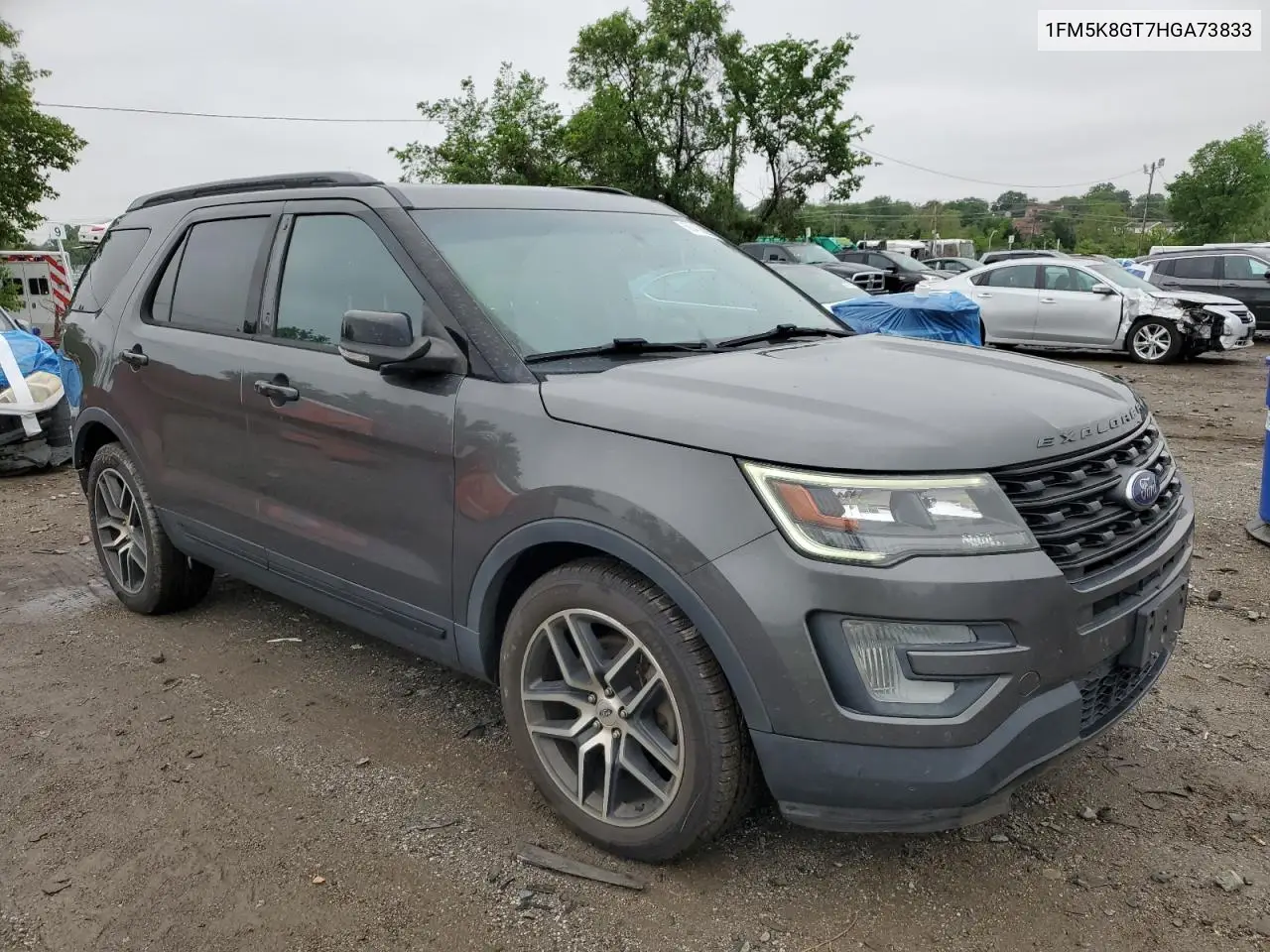 2017 Ford Explorer Sport VIN: 1FM5K8GT7HGA73833 Lot: 56459295