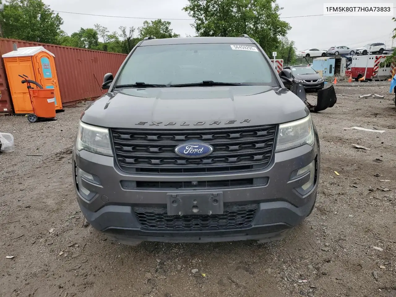 2017 Ford Explorer Sport VIN: 1FM5K8GT7HGA73833 Lot: 56459295