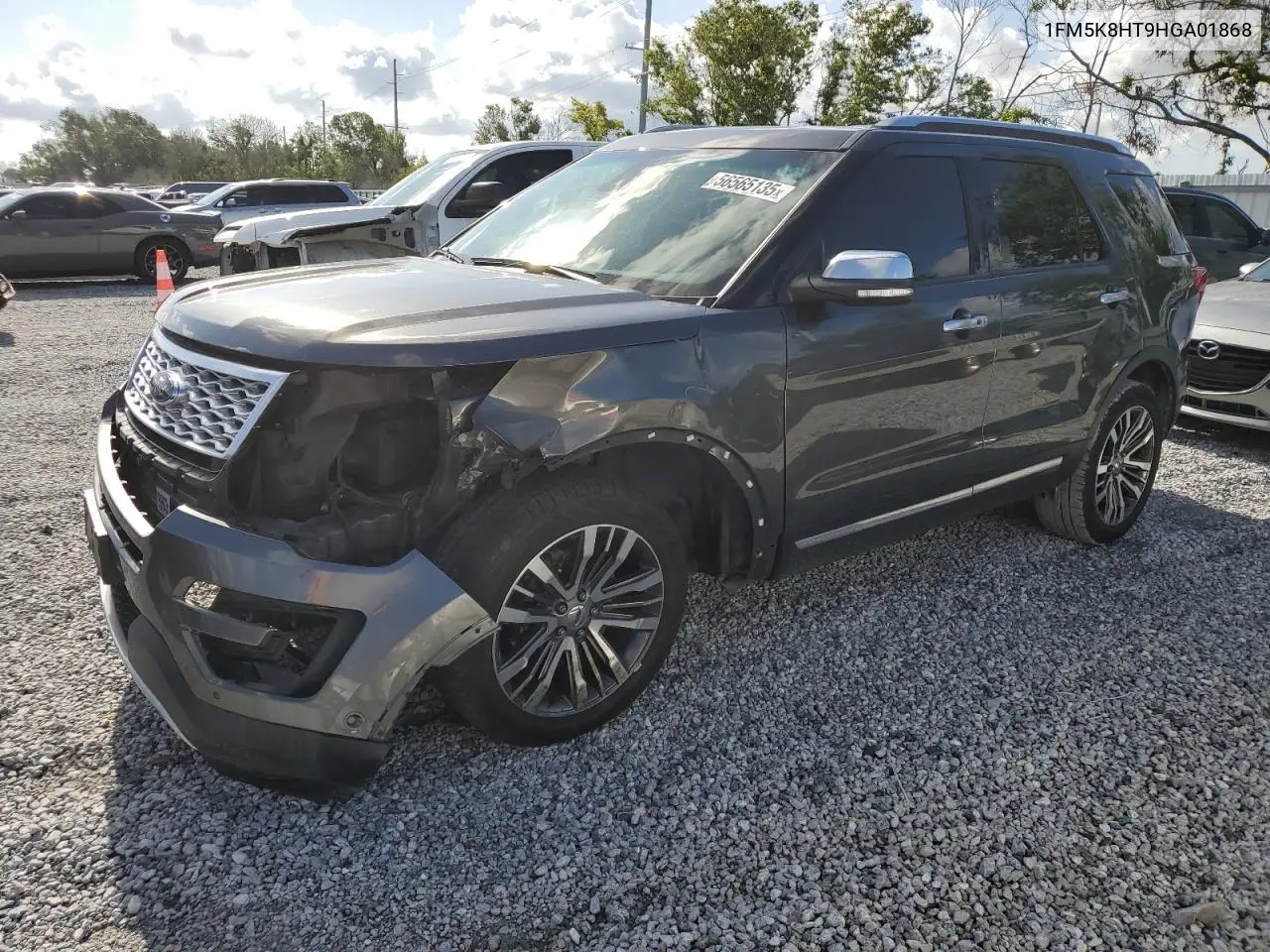 2017 Ford Explorer Platinum VIN: 1FM5K8HT9HGA01868 Lot: 56565135