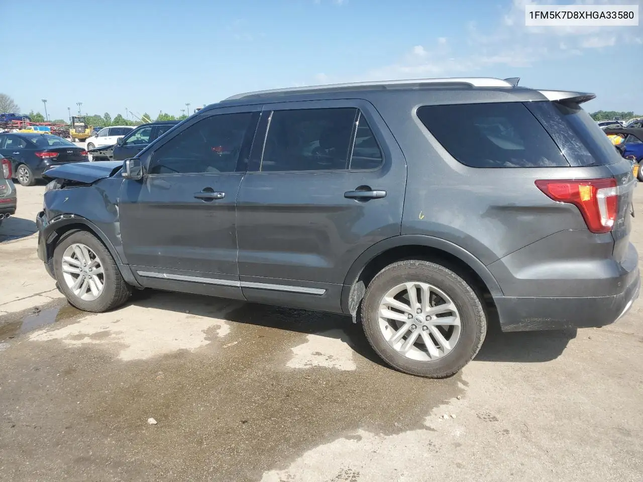 2017 Ford Explorer Xlt VIN: 1FM5K7D8XHGA33580 Lot: 56795705